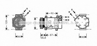 AVA QUALITY COOLING cnk238 -  Компрессор, кондиционер
